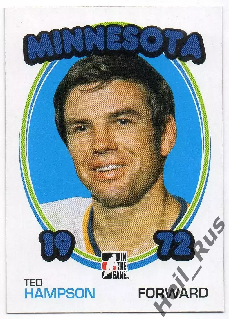 Карточка Ted Hampson/Тед Хэмпсон Minnesota Fighting Saints/Миннесота WHA/ВХА НХЛ