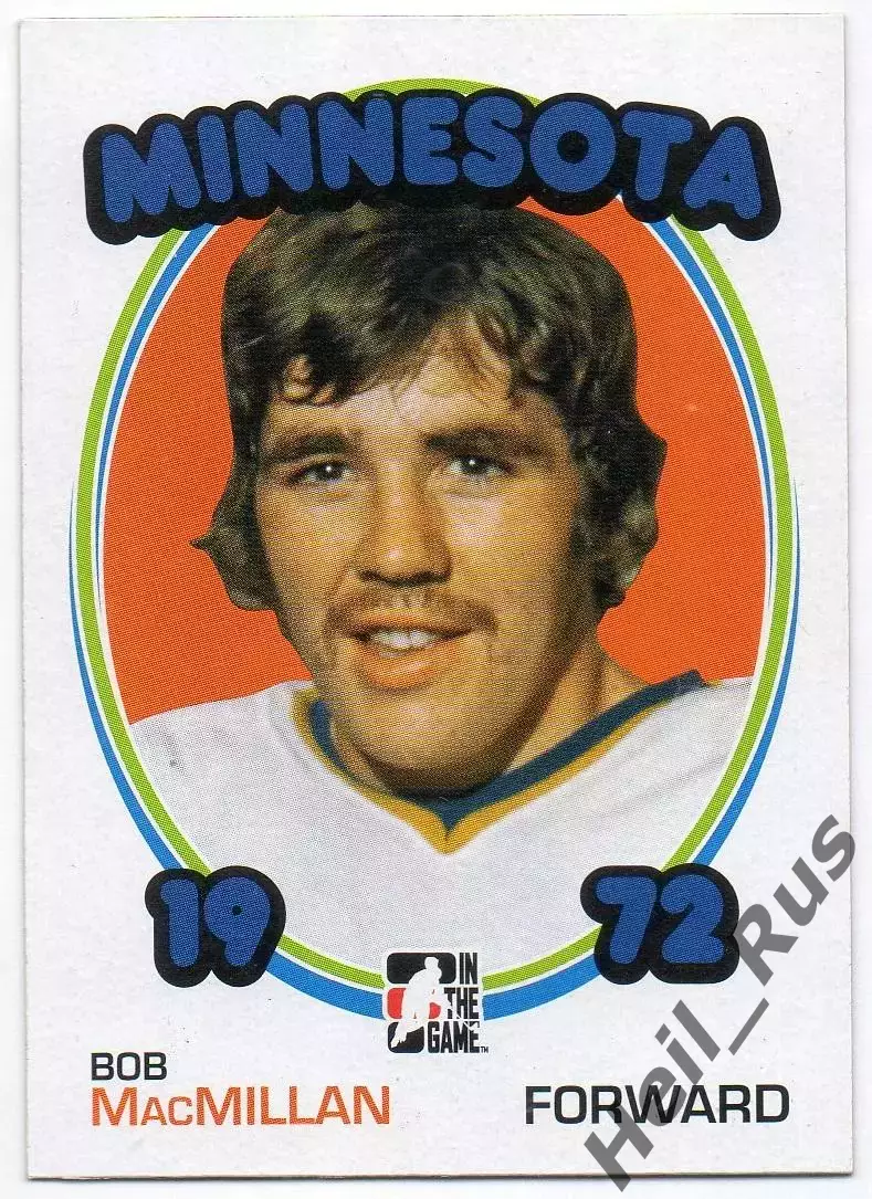Карточка Bob MacMillan/Боб Макмиллан Minnesota Fighting Saints/Миннесота ВХА НХЛ
