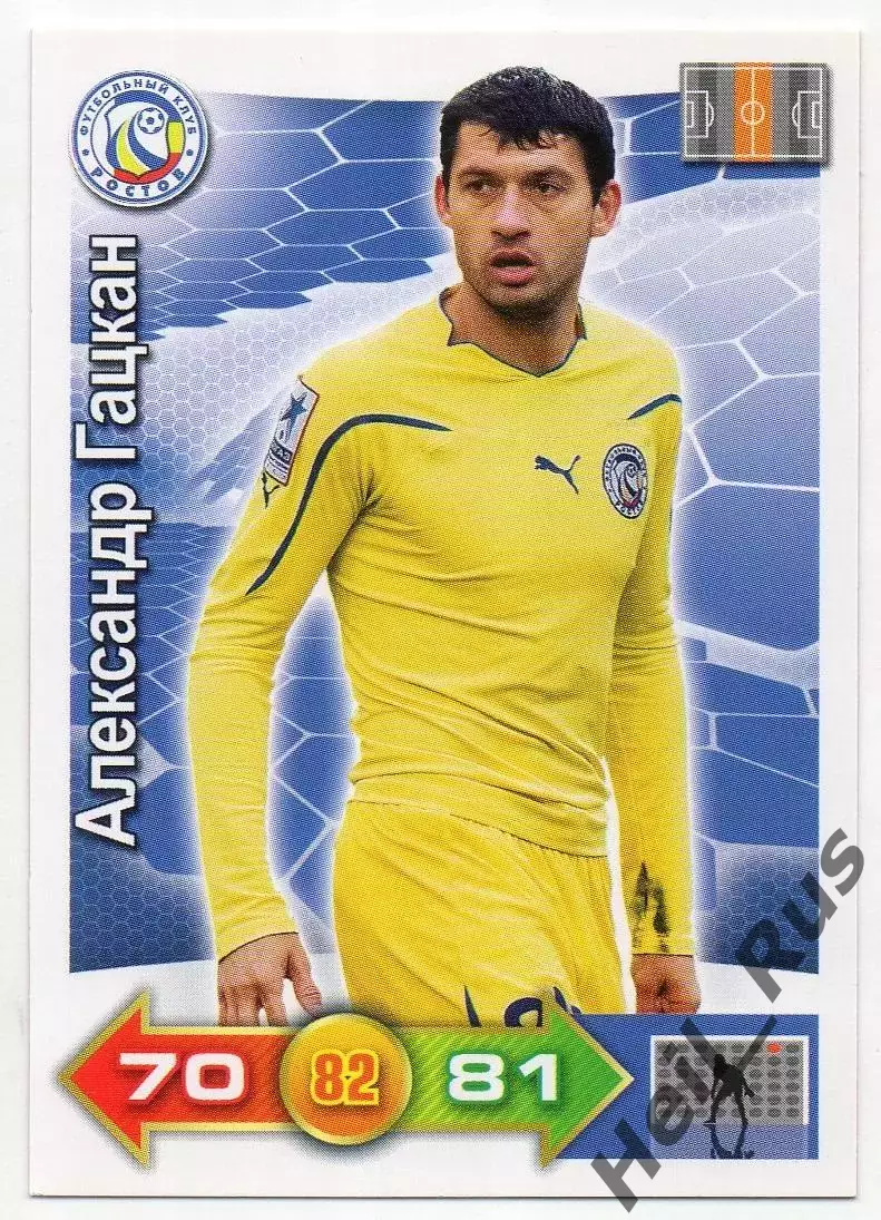 Карточка Александр Гацкан Ростов-на-Дону/Крылья Советов Самара/Рубин Panini РФПЛ