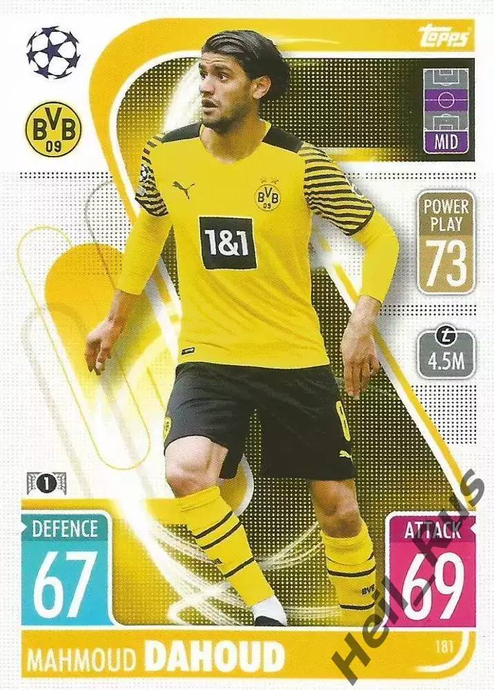 Карточка Махмуд Дауд (Боруссия Дортмунд, Менхенгладбах) Лига Чемпионов 2021-22