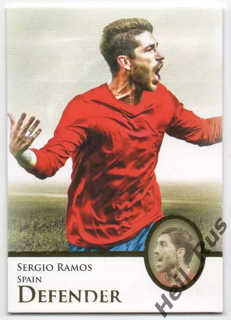 Футбол. Карточка Серхио Рамос Испания, Севилья, ПСЖ/Пари Сен-Жермен, Реал Мадрид