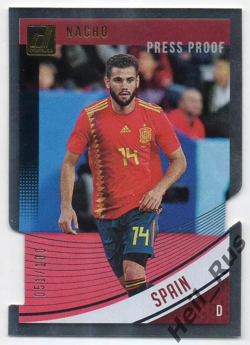 Футбол. Карточка Nacho / Начо (Испания, Real/Реал Мадрид) Panini/Панини 2018-19