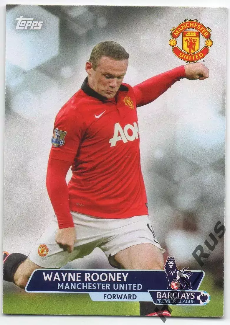 Футбол. Карточка Wayne Rooney/Уэйн Руни (Манчестер Юнайтед, Эвертон) АПЛ 2013-14