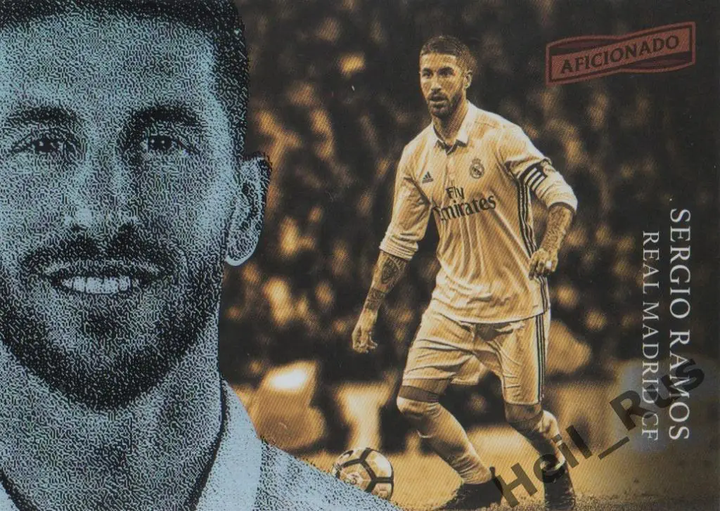Футбол. Карточка Sergio Ramos/Серхио Рамос (Реал Мадрид/ПСЖ/Севилья) Panini 2017
