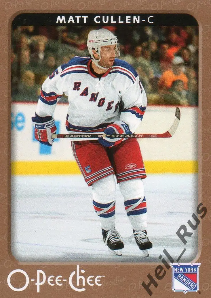 Карточка Matt Cullen/Мэтт Каллен (New York Rangers/Нью-Йорк Рейнджерс) НХЛ/NHL