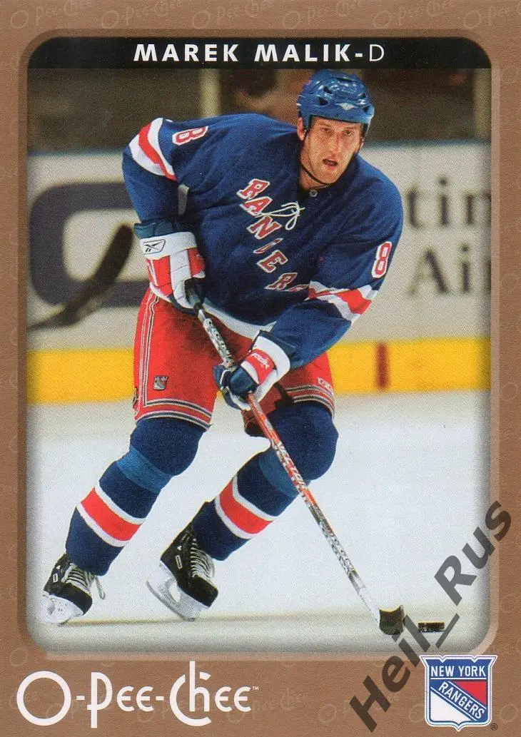 Карточка Marek Malik/Марек Малик (New York Rangers/Нью-Йорк Рейнджерс) НХЛ/NHL