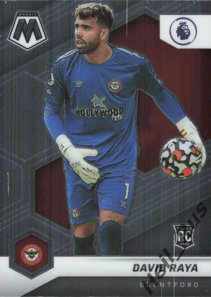 Футбол. Карточка David Raya/Давид Райя (Брентфорд, Арсенал) АПЛ 2021-22 Panini