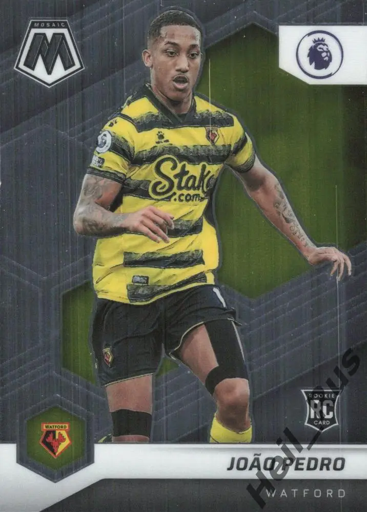 Футбол. Карточка Joao Pedro/Жуан Педро (Уотфорд, Флуминенсе, Челси) АПЛ 2021-22