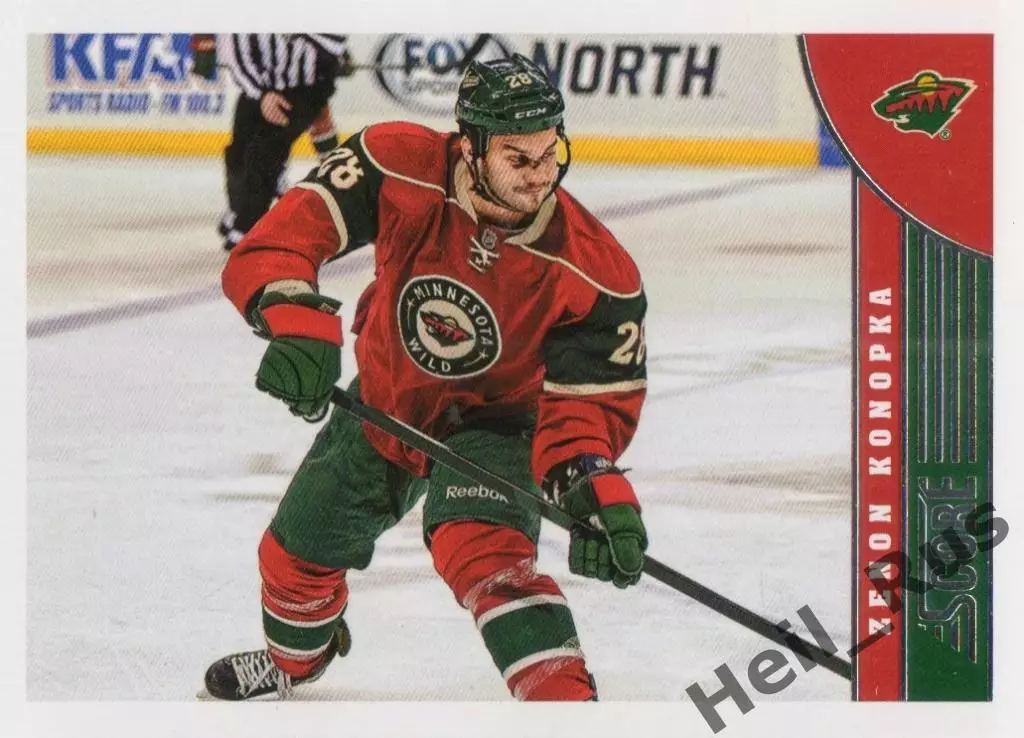 Карточка Zenon Konopka/Зенон Конопка (Minnesota Wild/Миннесота Уайлд) НХЛ/NHL