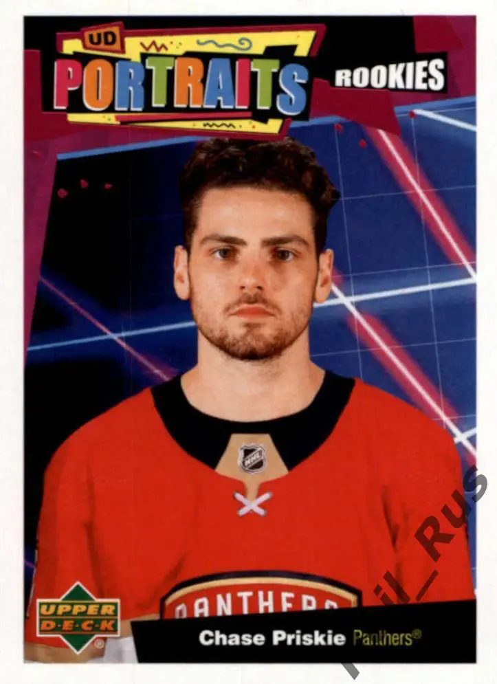 Карточка Chase Priskie/Чейз Приски Florida Panthers/Флорида, Сибирь НХЛ/NHL/КХЛ