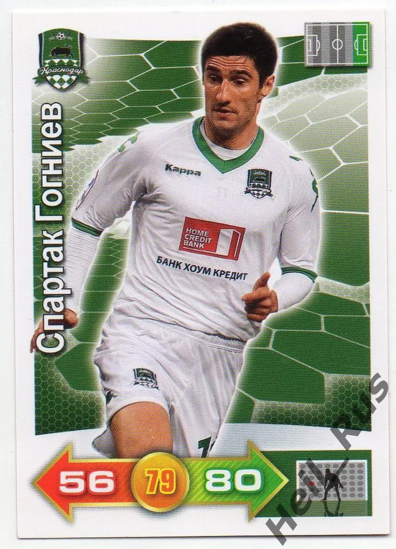 Карточка Спартак Гогниев Краснодар, ЦСКА/Динамо Москва, КАМАЗ, Урал, Алания РФПЛ