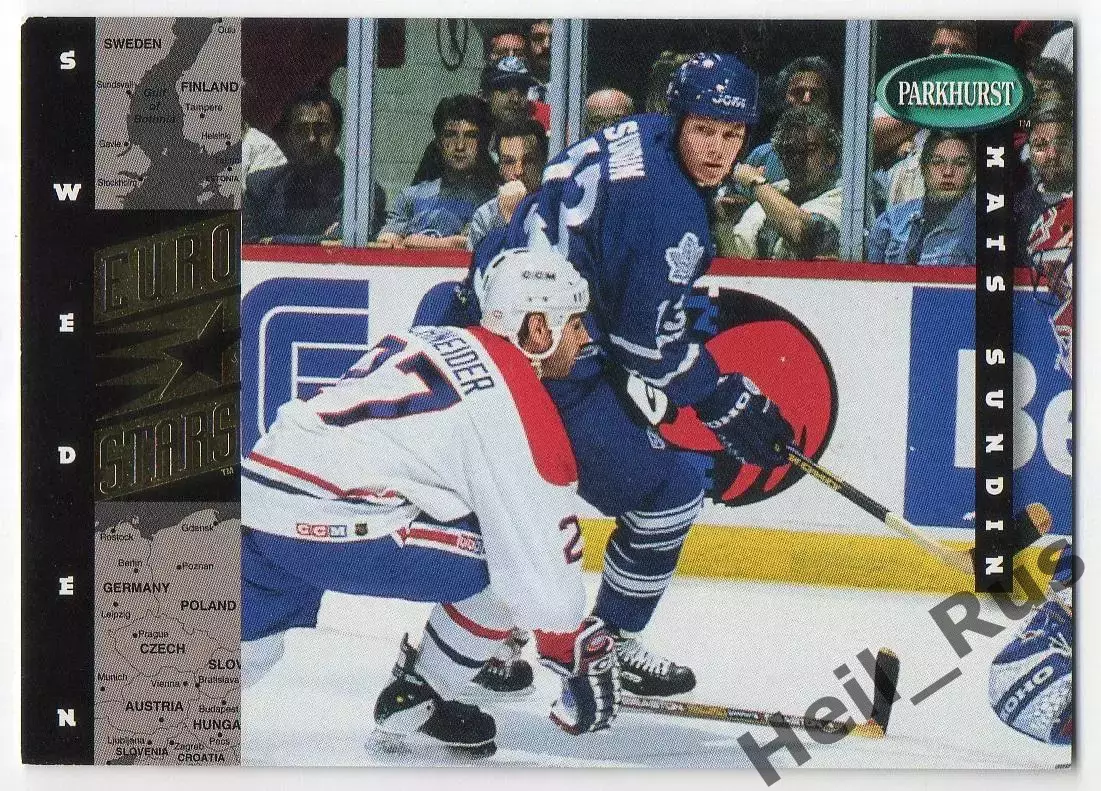 Хоккей; Карточка Mats Sundin/Матс Сундин (Toronto Maple Leafs / Торонто) НХЛ/NHL