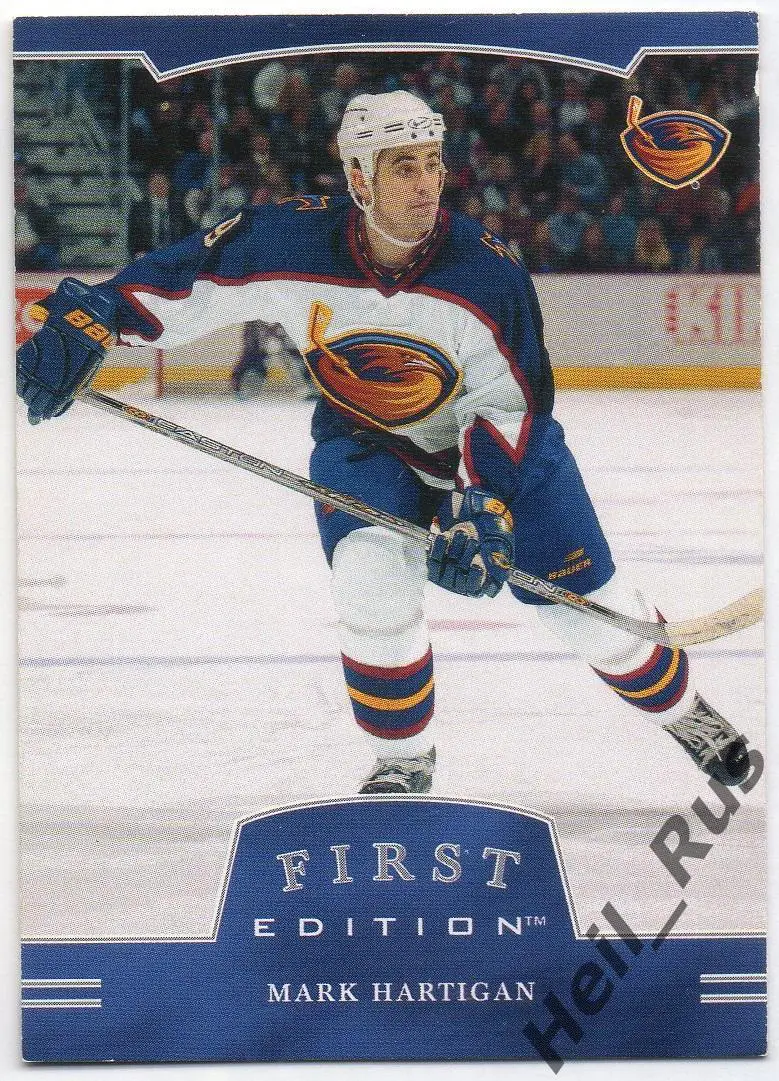 Карточка Марк Хартиган Atlanta Thrashers/Атланта, ЦСКА, Динамо Рига НХЛ/NHL/КХЛ