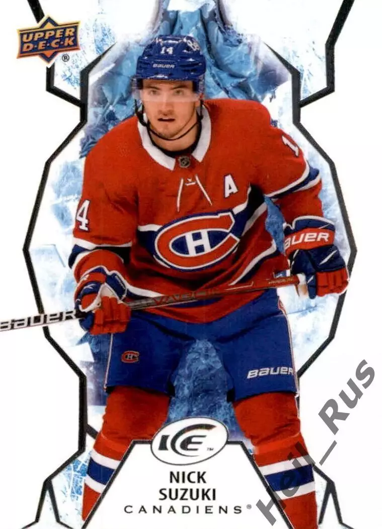 Хоккей. Карточка Nick Suzuki / Ник Сузуки (Montreal Canadiens/Монреаль) НХЛ/NHL