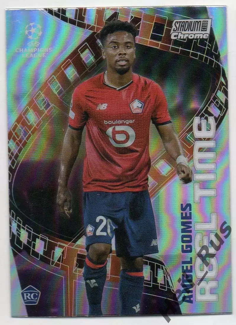 Карточка Эйнджел Гомес Лилль, Манчестер Юнайтед, Марсель Лига Чемпионов 2021-22