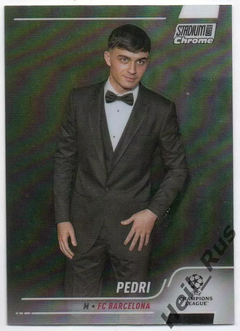 Футбол. Карточка Pedri/Педри FC Barcelona/Барселона Лига Чемпионов 2021/22 TOPPS