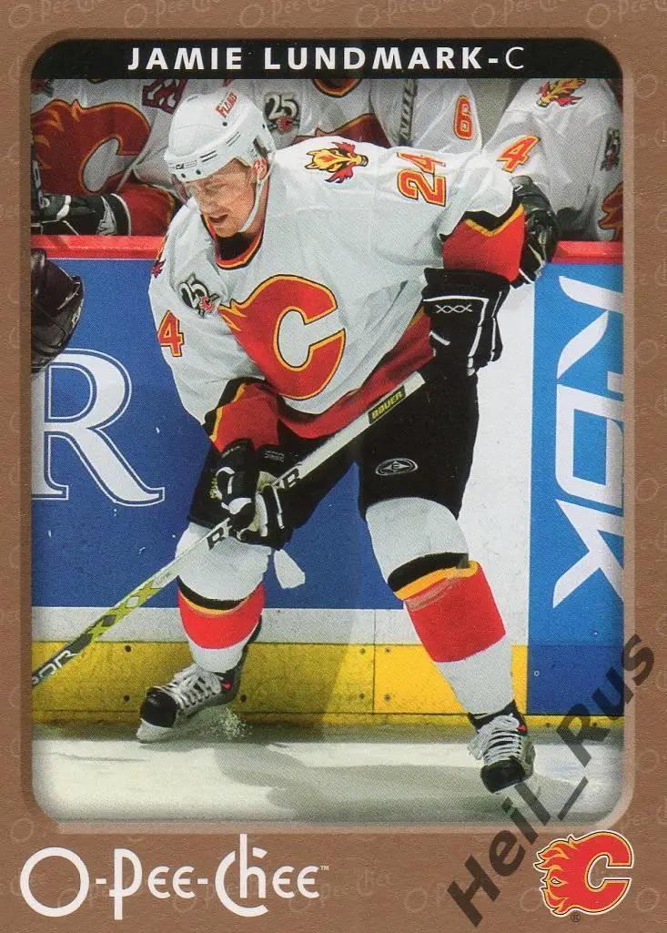 Хоккей. Карточка Джейми Лундмарк (Calgary Flames/Калгари, Динамо Москва) НХЛ/NHL