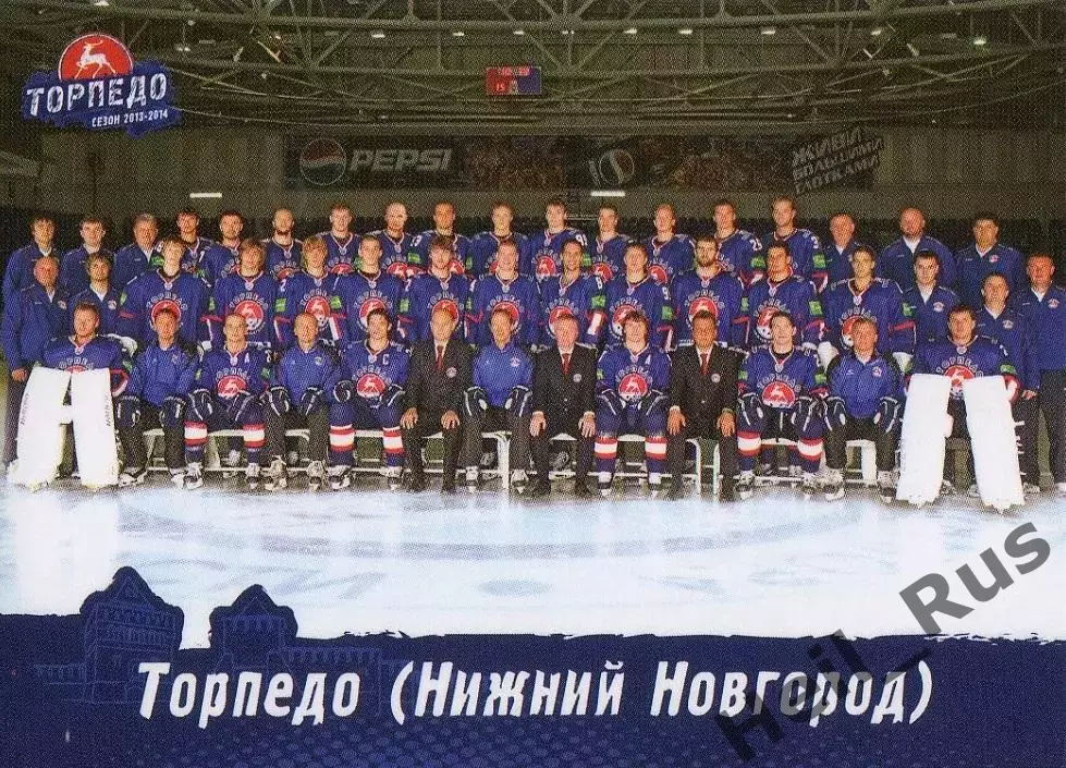 Хоккей. Карточка Команда Торпедо Нижний Новгород КХЛ/KHL сезон 2013/14