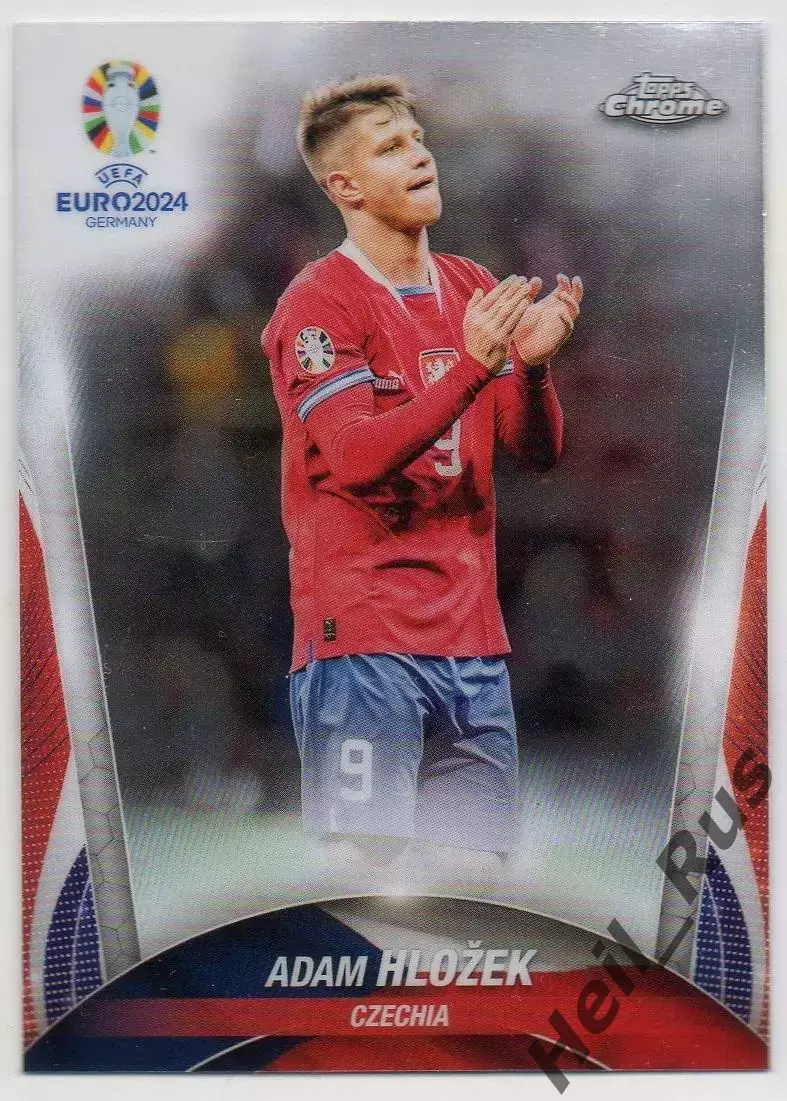 Карточка Адам Гложек Чехия/Спарта Прага/Хоффенхайм/Байер 04 Euro/Евро 2024 TOPPS