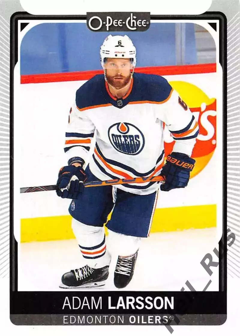 Хоккей. Карточка Adam Larsson/Адам Ларссон (Edmonton Oilers/Эдмонтон) НХЛ/NHL