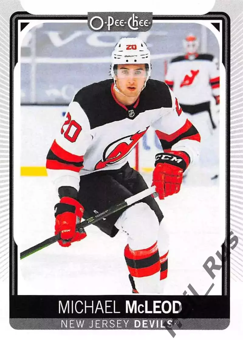 Хоккей. Карточка Майкл Маклауд (Нью-Джерси Девилз, Барыс, Авангард) НХЛ/NHL/КХЛ