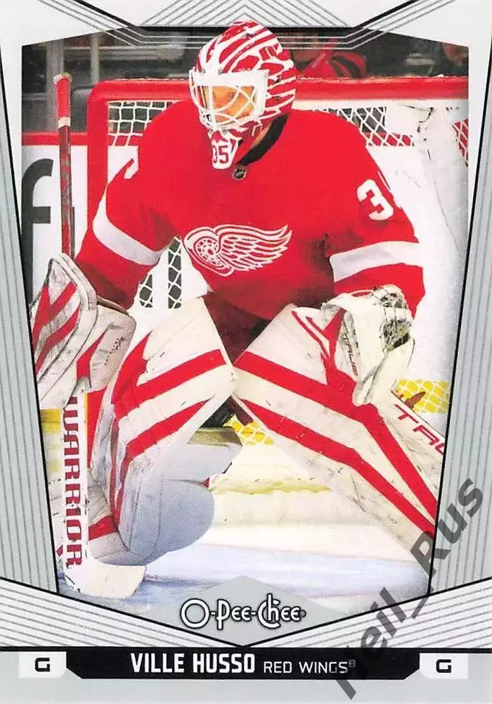 Карточка Ville Husso/Вилле Хуссо (Detroit Red Wings/Детройт Ред Уингз) НХЛ/NHL