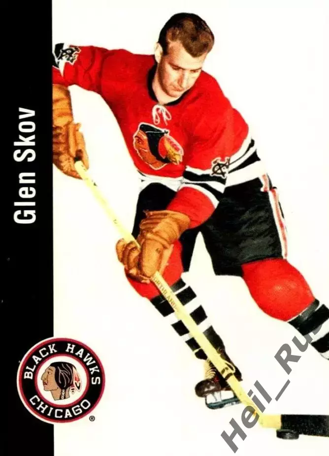 Хоккей. Карточка Glen Skov/Глен Сков Chicago Blackhawks/Чикаго Блэкхокс НХЛ/NHL