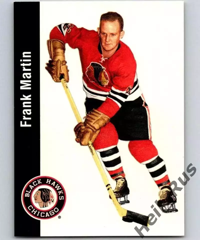 Карточка Frank Martin/Фрэнк Мартин (Chicago Blackhawks/Чикаго Блэкхокс) НХЛ/NHL