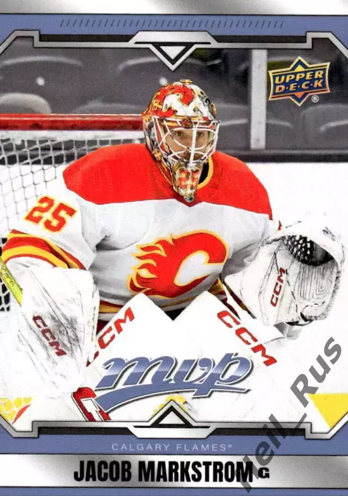 Хоккей. Карточка Jacob Markstrom/Якоб Маркстрем (Calgary Flames/Калгари) NHL/НХЛ