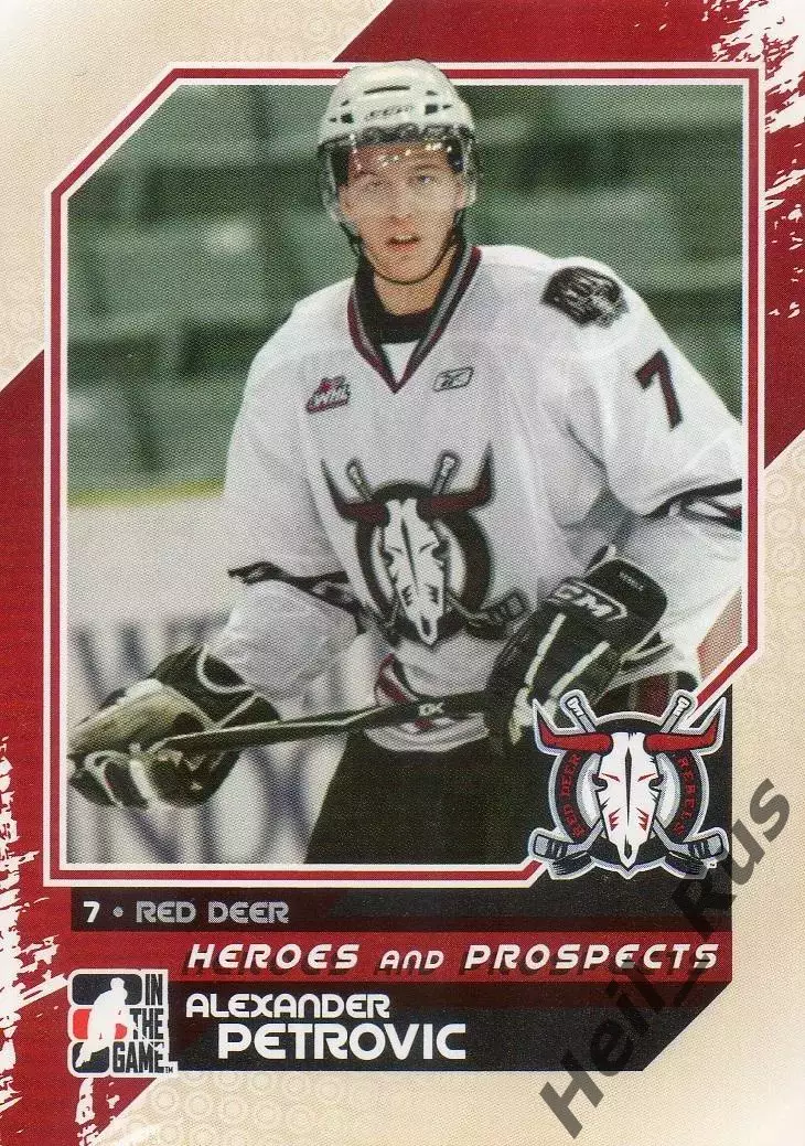 Карточка Alexander Petrovic/Александер Петрович Red Deer Rebels CHL/WHL, НХЛ/NHL