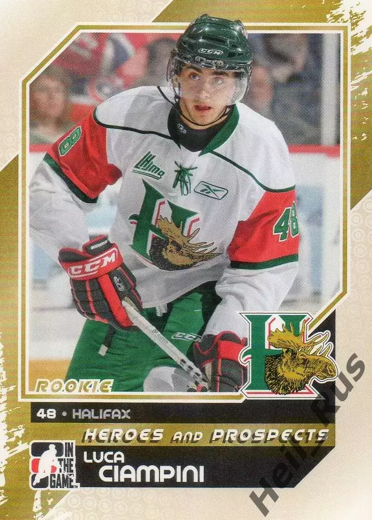 Хоккей Карточка Luca Ciampini/Лука Чампини Halifax Mooseheads CHL/QMJHL, НХЛ/NHL