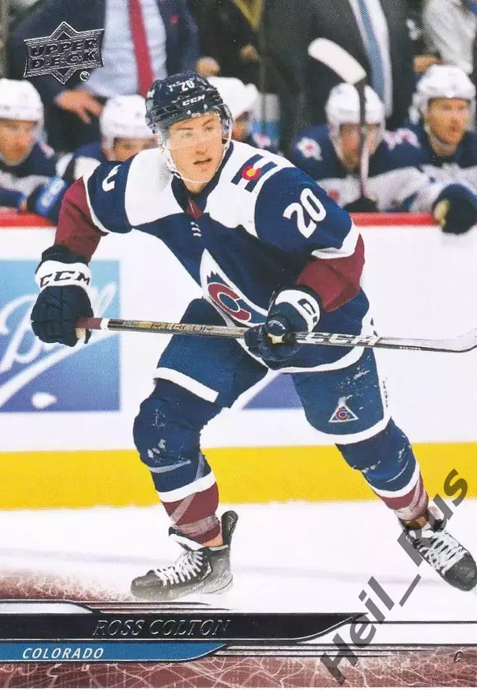 Карточка Ross Colton/Росс Колтон (Colorado Avalanche/Колорадо Эвеланш) НХЛ/NHL
