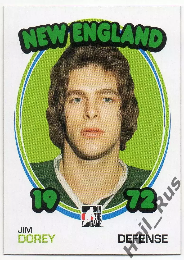 Карточка Jim Dorey/Джим Дори (New England Whalers/Нью-Инглэнд) WHA/ВХА, NHL/НХЛ