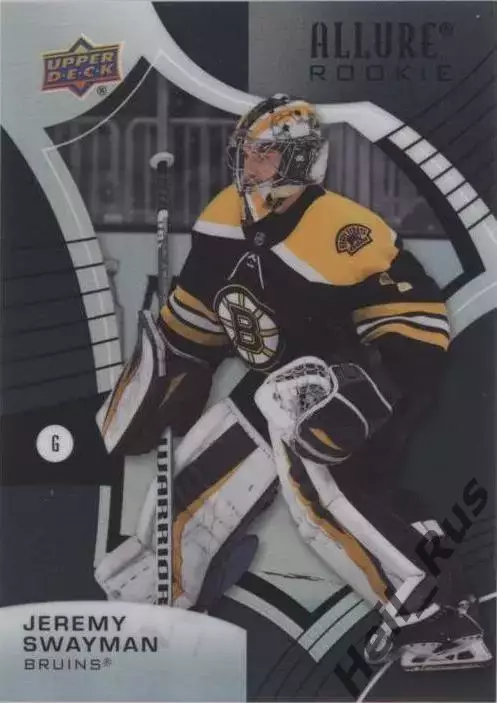 Карточка Jeremy Swayman/Джереми Суэймэн (Boston Bruins/Бостон Брюинз) НХЛ/NHL
