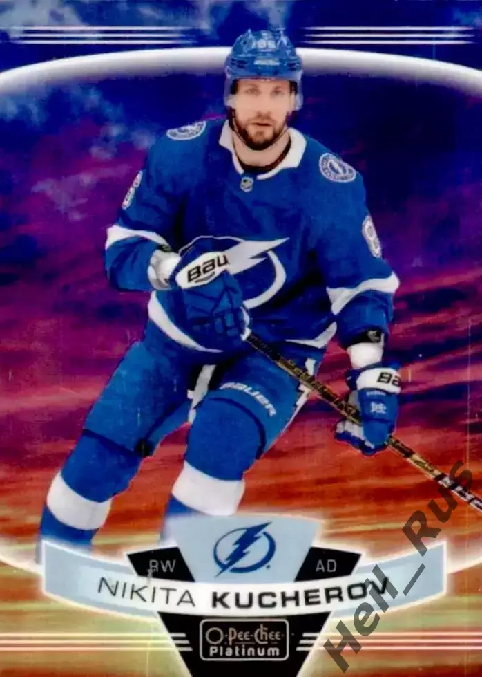 Карточка Никита Кучеров Tampa Bay Lightning/Тампа-Бэй Лайтнинг, ЦСКА НХЛ/NHL КХЛ
