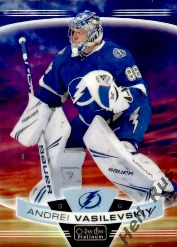 Карточка Андрей Василевский (Тампа-Бэй Лайтнинг, Салават Юлаев Уфа) НХЛ/NHL, КХЛ
