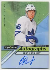 Карточка автограф Егор Коршков Торонто Мейпл Лифс, Трактор/Локомотив НХЛ/NHL/КХЛ