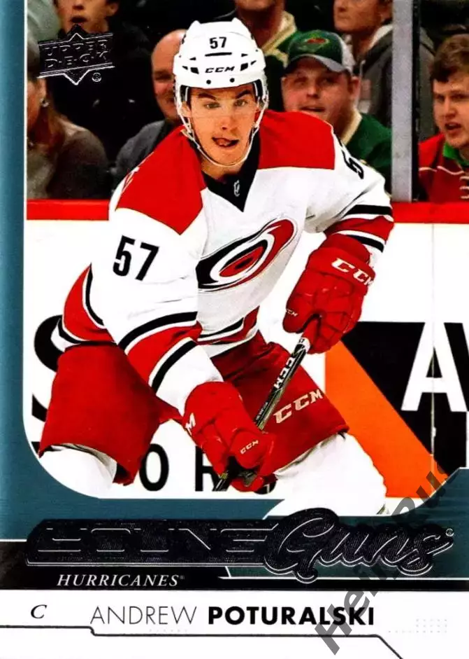Карточка Эндрю Потуральски (Carolina Hurricanes/Каролина, Авангард) НХЛ/NHL, КХЛ