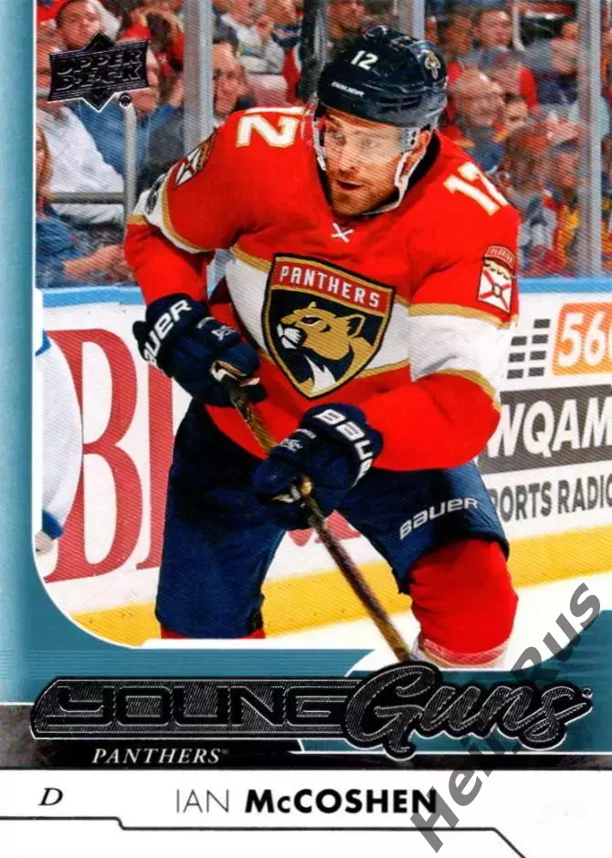 Карточка Иэн Маккошен (Florida Panthers/Флорида, Куньлунь, Барыс) НХЛ/NHL, КХЛ