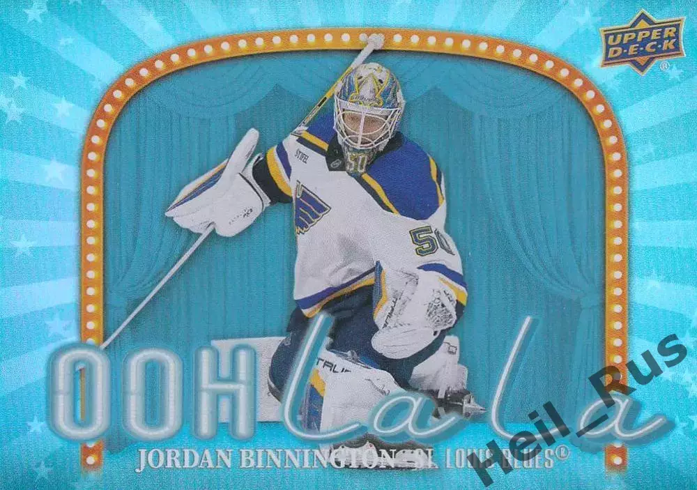 Карточка Jordan Binnington/Джордан Биннингтон St. Louis Blues/Сент-Луис NHL-НХЛ