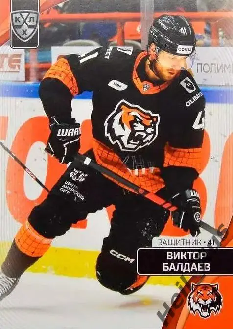 Хоккей. Карточка Виктор Балдаев (Амур Хабаровск) КХЛ/KHL сезон 2023/24 SeReal