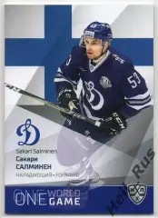 Хоккей Карточка Сакари Салминен (Финляндия, Динамо Москва) КХЛ/KHL сезон 2021/22
