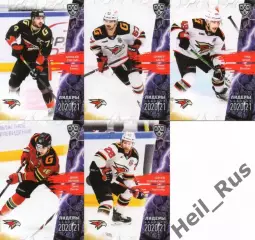 Хоккей. Авангард Омск 5 карточек КХЛ Лидеры сезона 2020/21 (Зернов, Толчинский)