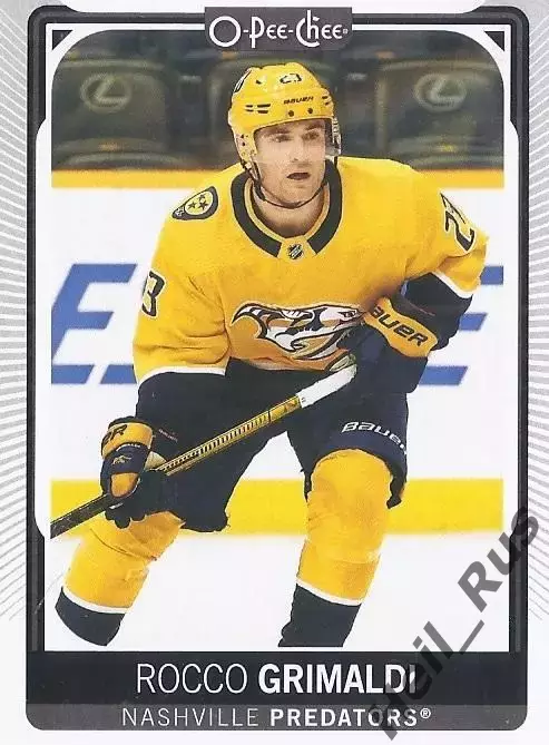 Карточка Рокко Гримальди Nashville Predators/Нэшвилл Предаторз, СКА НХЛ/NHL, КХЛ