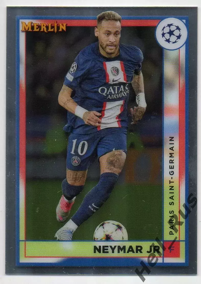 Карточка Неймар (Пари Сен-Жермен/ПСЖ, Барселона, Сантос) Лига Чемпионов 2022-23
