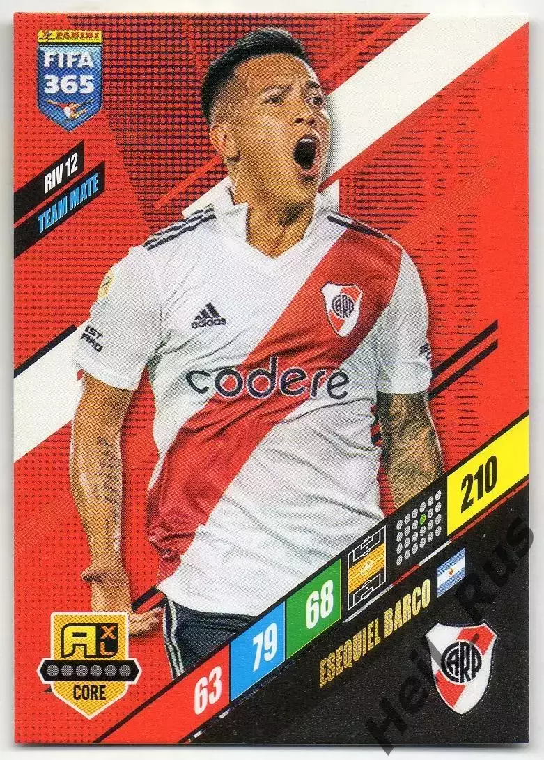 Футбол. Карточка Эсекьель Барко Ривер Плейт/Спартак Москва Panini/Панини 2023-24