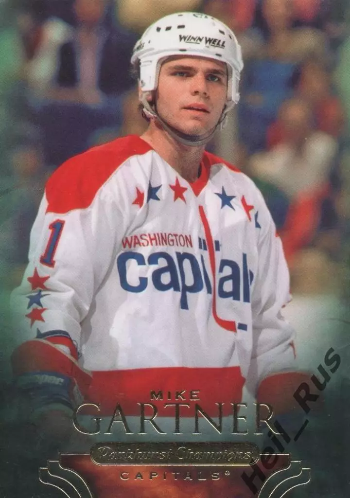 Хоккей. Карточка Mike Gartner/Майк Гартнер Washington Capitals/Вашингтон НХЛ/NHL