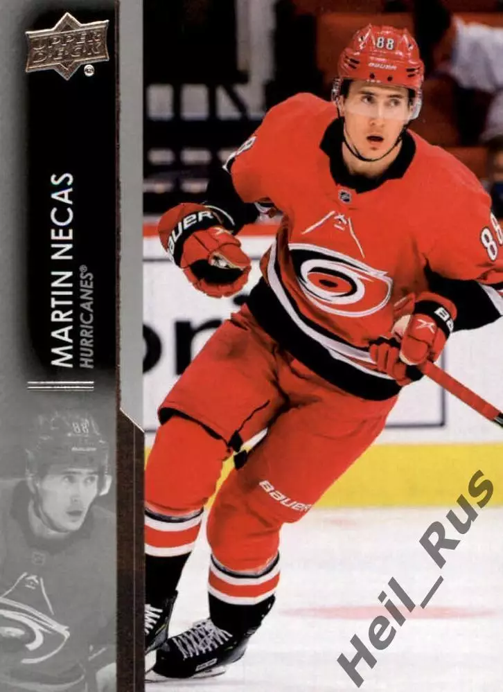 Хоккей. Карточка Martin Necas/Мартин Нечас Carolina Hurricanes/Каролина НХЛ/NHL