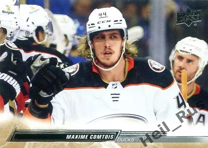Хоккей Карточка Максим Комтуа Anaheim Ducks/Анахайм Дакс, Динамо Москва НХЛ/КХЛ