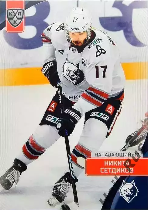 Хоккей. Карточка Никита Сетдиков (Нефтехимик Нижнекамск) КХЛ/KHL 2023/24 SeReal